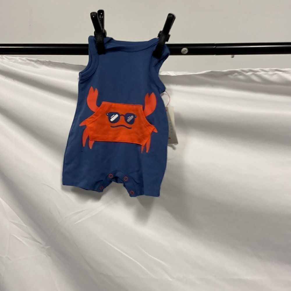 Cat & Jack newborn one piece suit  color blue new